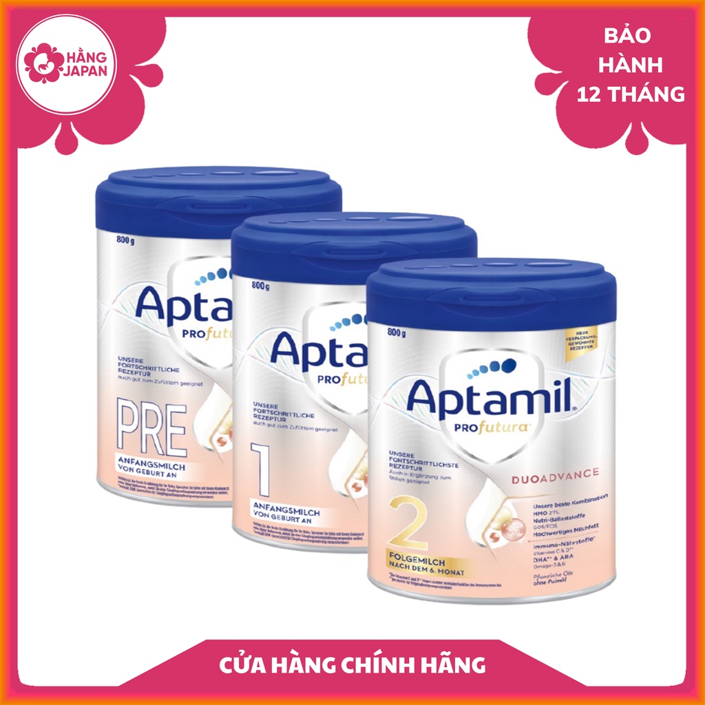 Sữa Aptamil Profutura hàng Đức cho bé từ sơ sinh trở lên hộp 800g (mẫu mới)