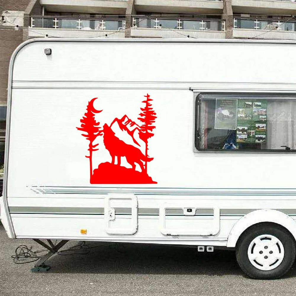 Miếng Dán Trang Trí Xe Hơi Hình Núi Nai/Gấu 3D Bằng Vinyl Thời Trang