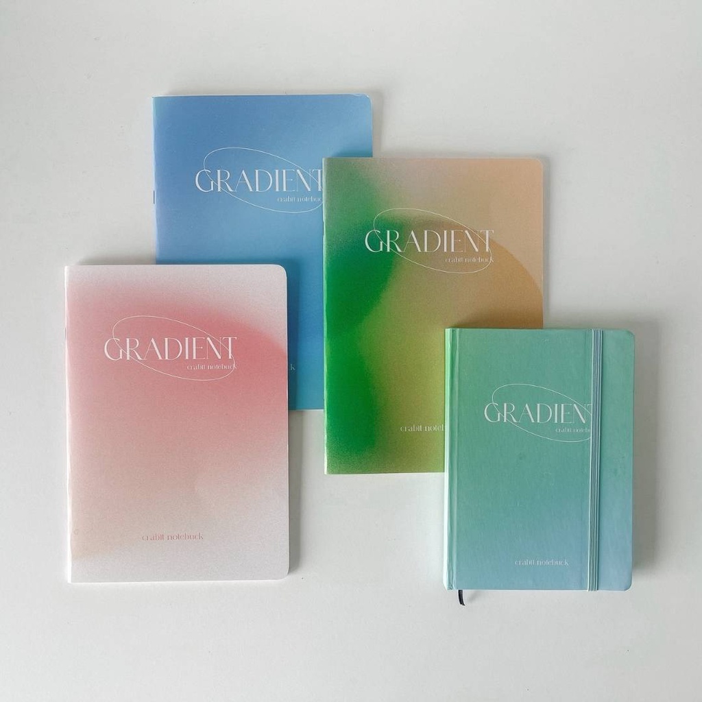 Vở kẻ ngang 80 trang Crabit Gradient Xanh dương
