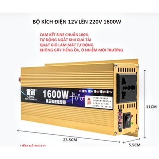 BỘ CHUYỂN ĐỔI  ĐIỆN DC12V LÊN 220V SÓNG SIN CHUẨN HÀNG CAO CẤP