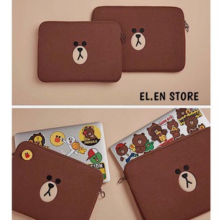 TÚI CHỐNG SỐC MACBOOK, LAPTOP gấu Brown màu nâu siêu CUTE (không quai)