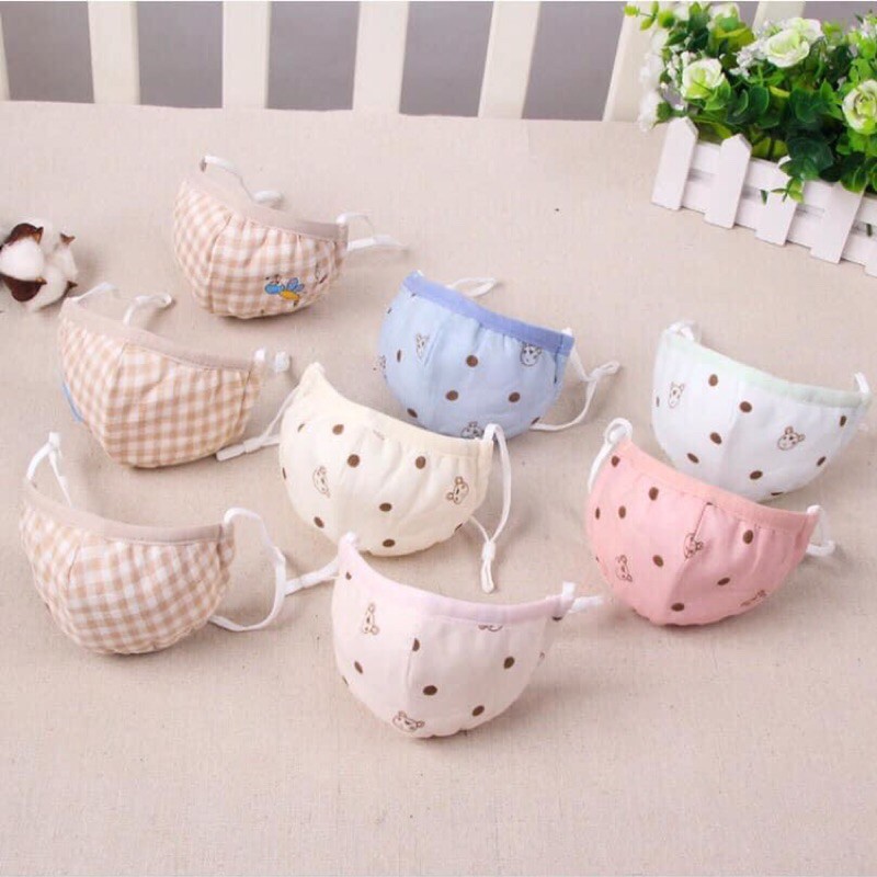 Khẩu trang xô sợi tre 6 lớp cho bé