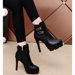 Giày Boot nữ cao gót thời trang B083