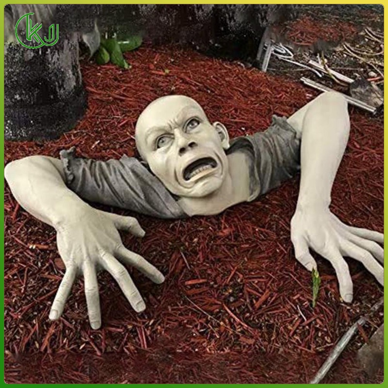 The Zombie of Montclaire Moors Statue Garden Resin Sculpture Outdoor Decoration, Garden Lawn Backyard Statue