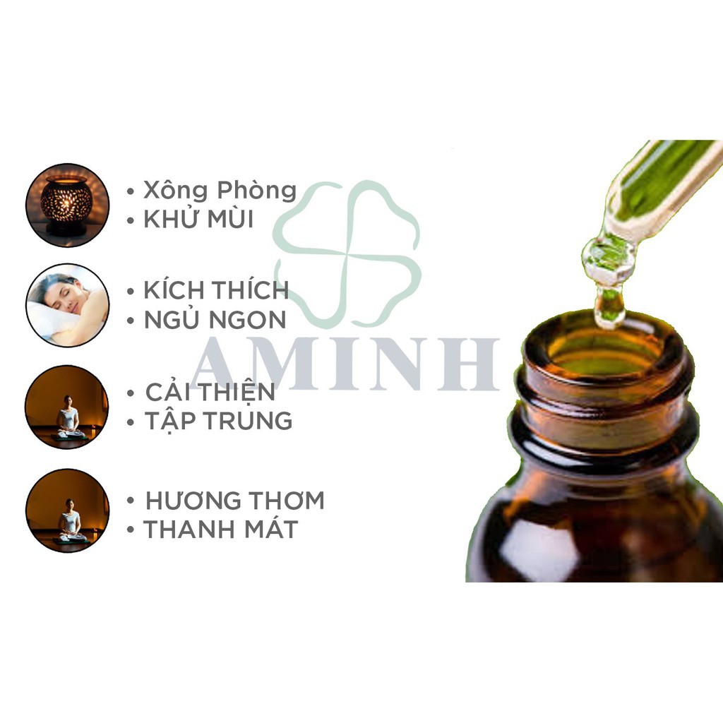 HÀNG CAO CẤP -  Tinh Dầu Hương Thảo Xông Phòng Thiên Nhiên Aminh Chai 100ml Từ Pháp Giúp Thư Giãn-Ngủ Ngon-Tịnh Tâm Tiết