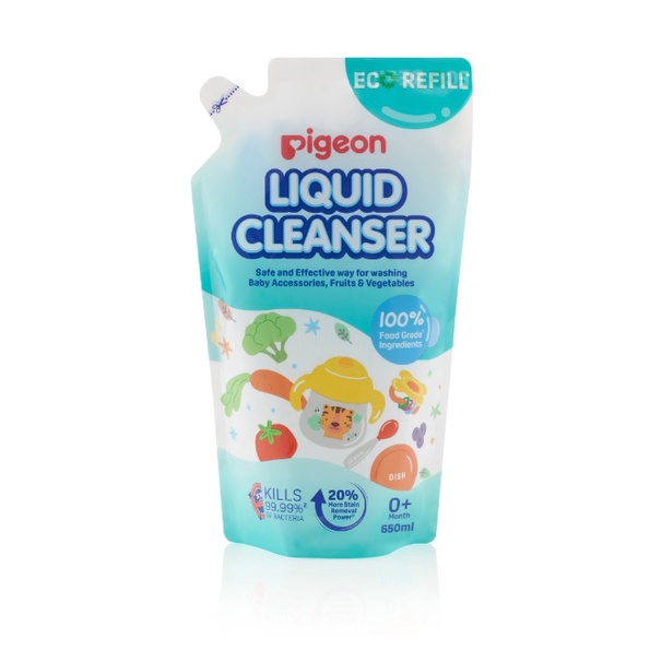 Nước rửa bình sữa Pigeon 700ml dạng thường mẩu mới 2022 chai và túi