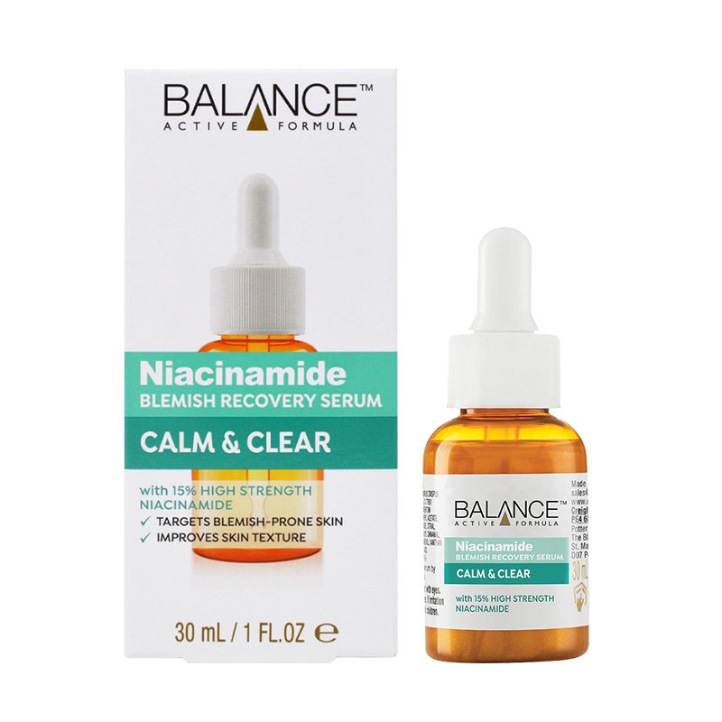 ￼Tinh Chất  Giảm Thâm Sau Mụn BALANCE Niacinamide Blemish Recovery Serum
