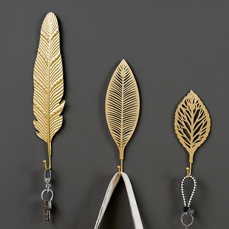 Set 7 Móc Treo Áo Khoác / Túi Xách / Mũ Gắn Tường Trang Trí Không Gỉ