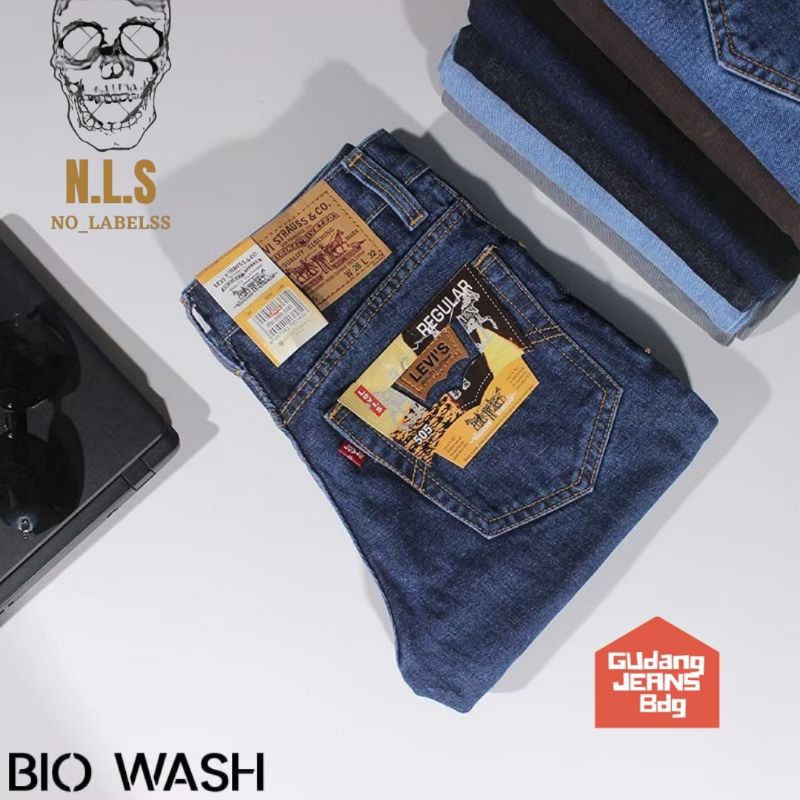 LEVIS Quần Jeans Nam Dài Lưng Cao Ống Đứng Thời Trang Hàn