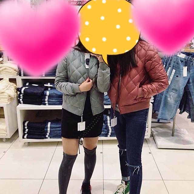 Áo bomber lông vũ uniqlo