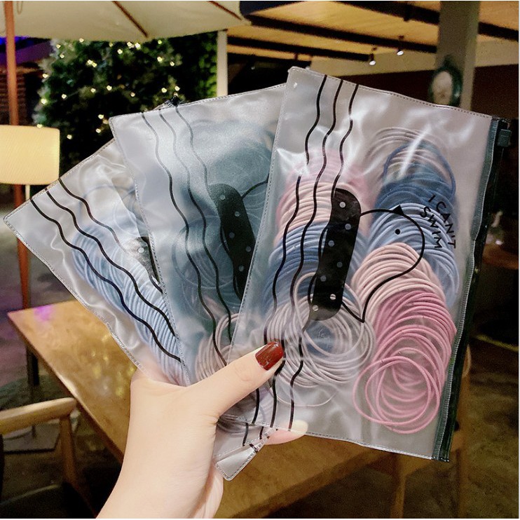 Set 100 Dây Cột Tóc Nữ Xinh Xắn SUKAHOUSE A282