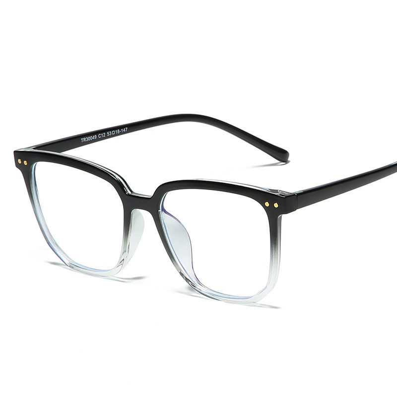 Mắt Kính Gọng Vuông Trong Suốt Chống Ánh Sáng Xanh Thời Trang Hàn Quốc