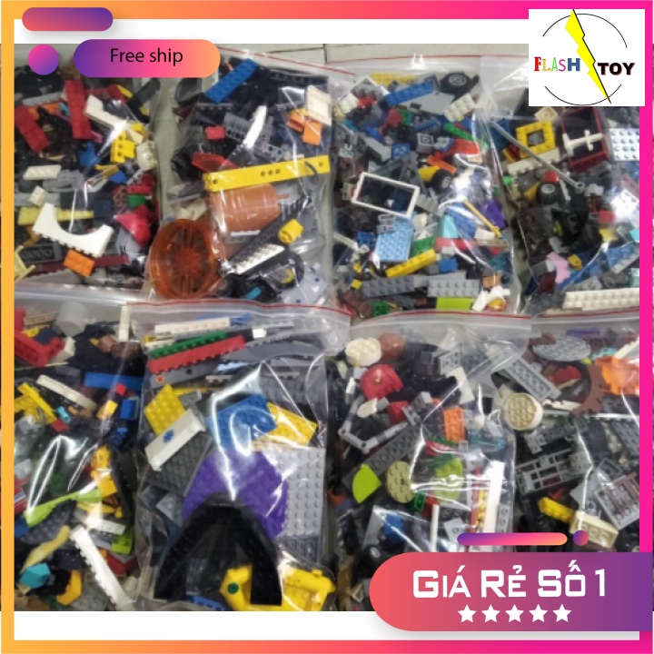 Đồ chơi ⚡GIÁ SỐC⚡TOP 1 BÁN CHẠY⚡ đồ chơi láp ráp LEGO secondhand đã vệ sinh kĩ bán theo Kg ngẫu nhiên.