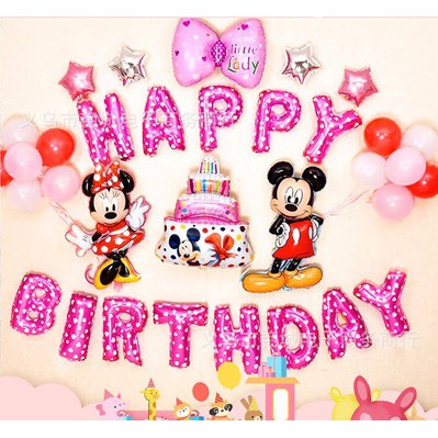 Bóng Nhôm Bánh Sinh Nhật, Bánh Cupcake, Bánh Mickey Minnie, Bánh Công Chúa, Trang Trí Sinh Nhật, Tiệc Mừng Thôi Nôi