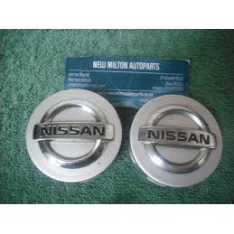 Logo Chụp Mâm Bánh Xe Ô Tô Nissan - Màu bạc - Đường kính 60mm