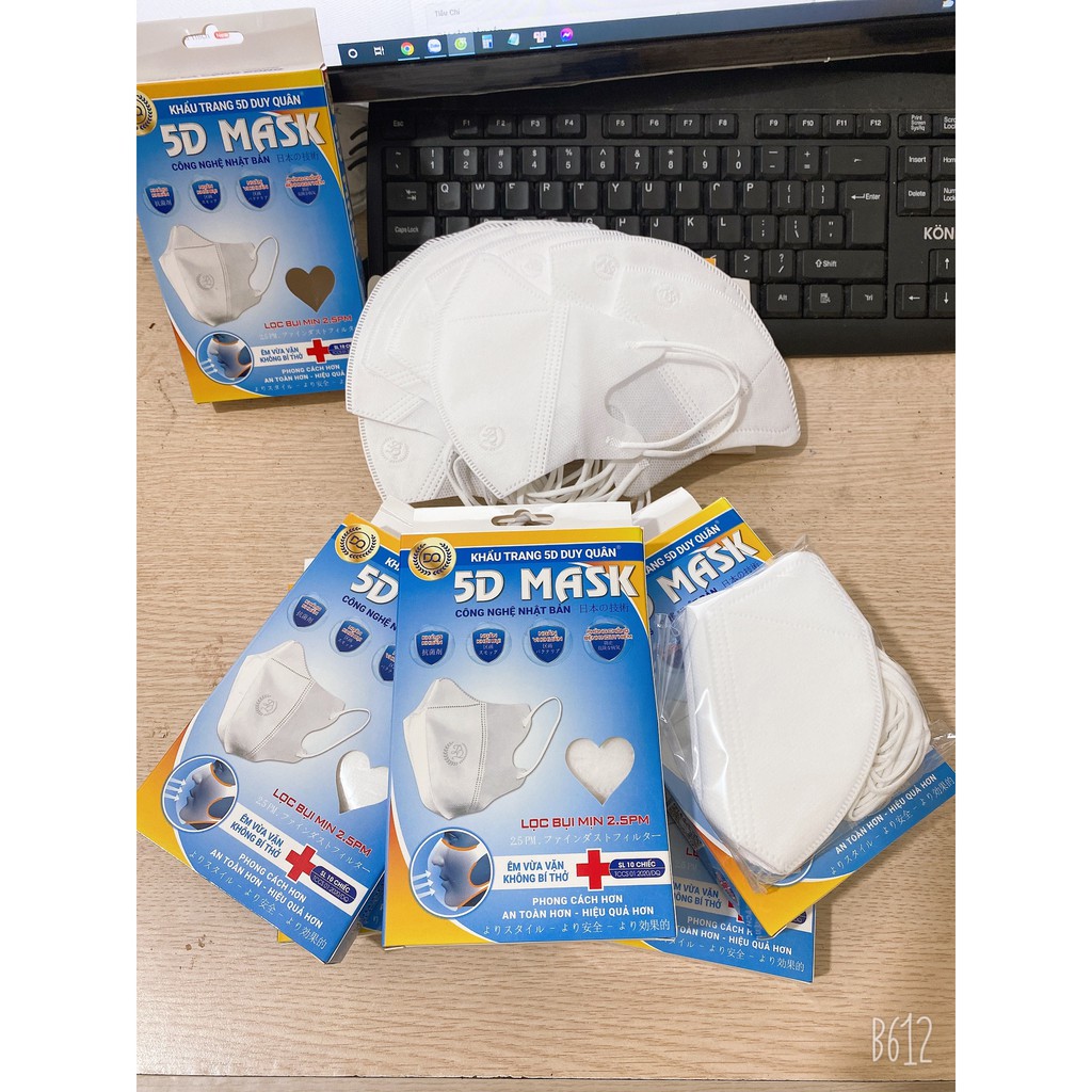 Khẩu trang 5d imask duy khánh kháng khuẩn 3 lớp hộp 10c | BigBuy360 - bigbuy360.vn