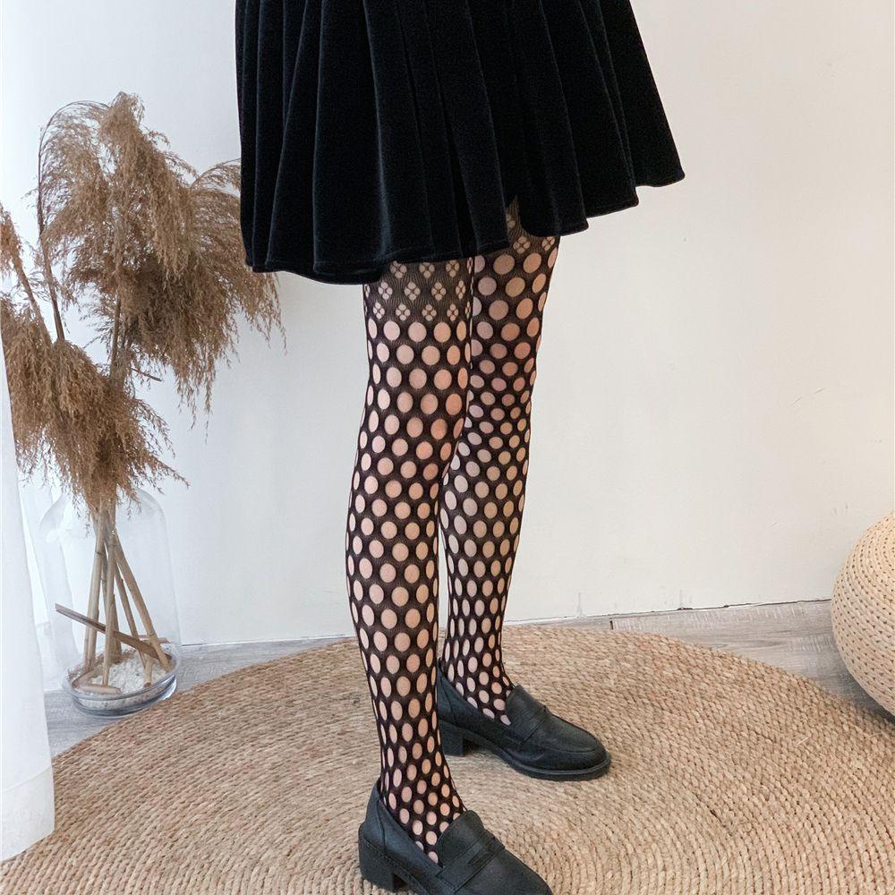 Vớ Lưới Xuyên Thấu Phong Cách Lolita Hàn Quốc Thanh Lịch Cho Nữ