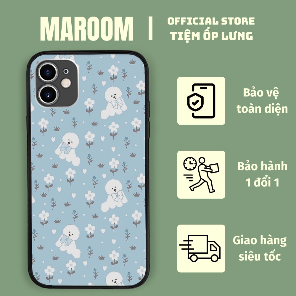 Ốp lưng rắn CUTE BICHON FRISE MAROOM cho iphone 6 - iphone 13-LAK0016109