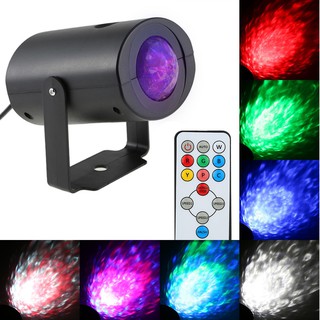 Đèn chiếu tạo hiệu ứng mặt nước 9W Mini RGBW 7 màu kèm phụ kiện