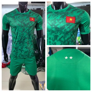 [RẺ VÔ ĐỊCH] [ Thun Thái ] QUẦN ÁO THỦ MÔN BÓNG ĐÁ MÀU XANH VIỆT NAM MỚI 2020