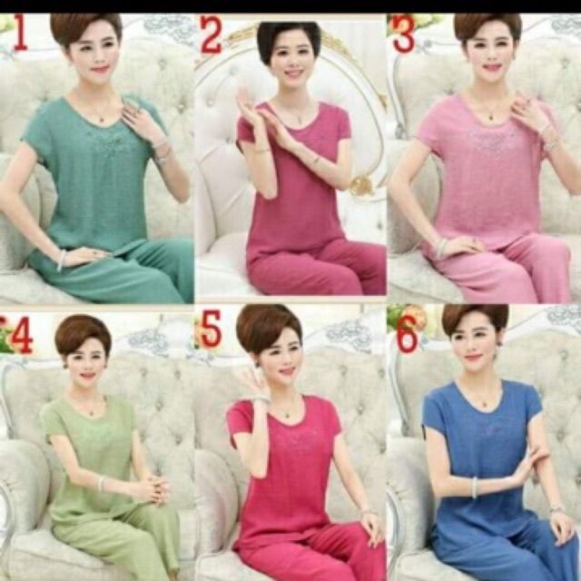 Bộ đũi mặc nhà cho mẹ