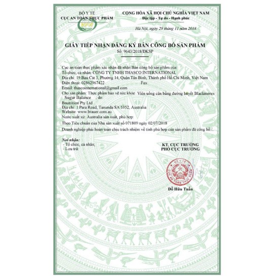 viên uống cân bằng đường huyết Blackmores Sugar Balance của Úc 90 Viên cho người từ 12 tuổi