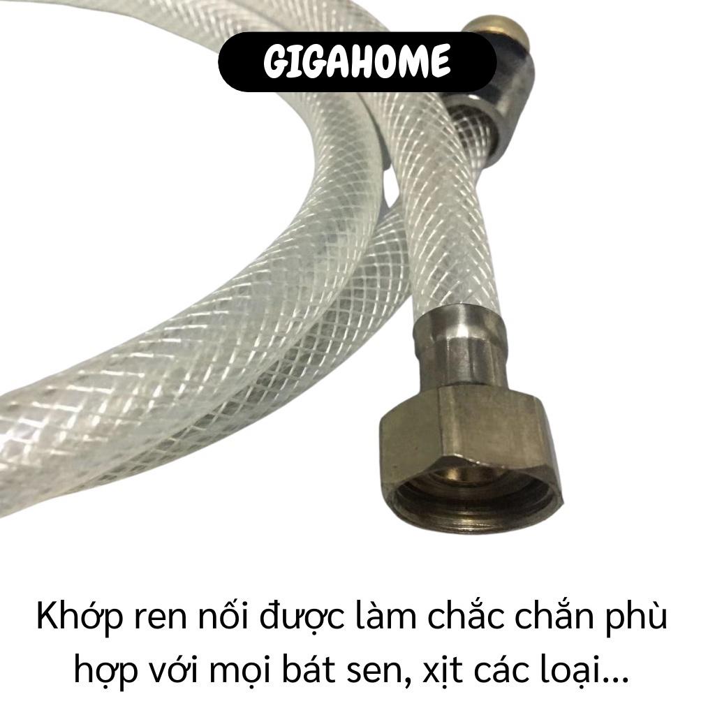 Dây Vòi Sen Nhựa GIGAHOME Dây Sen Tắm, Xịt Vệ Sinh Nhựa Dẻo Không Bị Xoắn Hỏng 8084