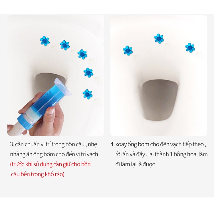 Gel thơm toilet KHỬ TRÙNG, KHỬ MÙI bồn cầu, bắn ra hình bông hoa với 3 loại hương thơm dễ chịu