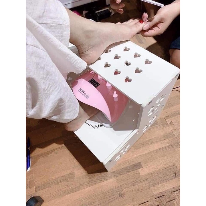 Kệ gác chân để làm nail , kệ trưng máy hơ gel