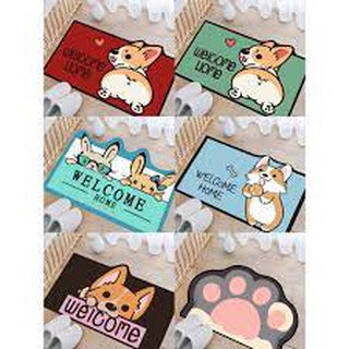 Thảm chùi chân chống trượt 3d hình thú cute mẫu mới