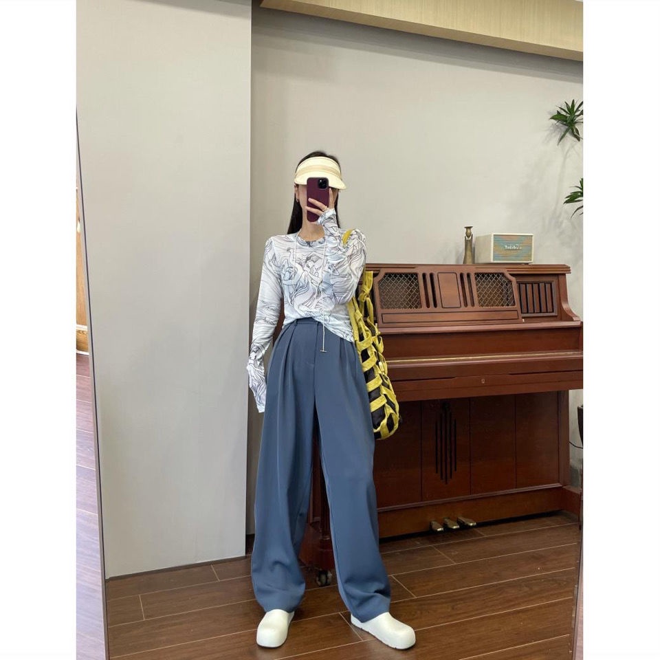 Áo thun lưới tay dài dáng ôm thời trang xuân hè 2023 cho phái nữ