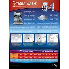 Muối Tiger Wash 1,2kg cho máy rửa chén bát, hàng cty chính hãng (tương đương Finish, Somat)