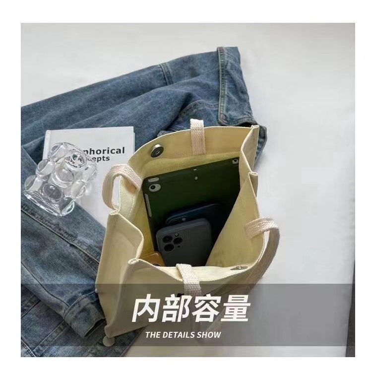 Túi Tote Mềm Đeo Vai Phong Cách Hàn Nhật Đơn Giản Cho Nữ túi máy tính xách tay giấy A4 túi hàng hóa Có thể đựng sách / máy tính bảng