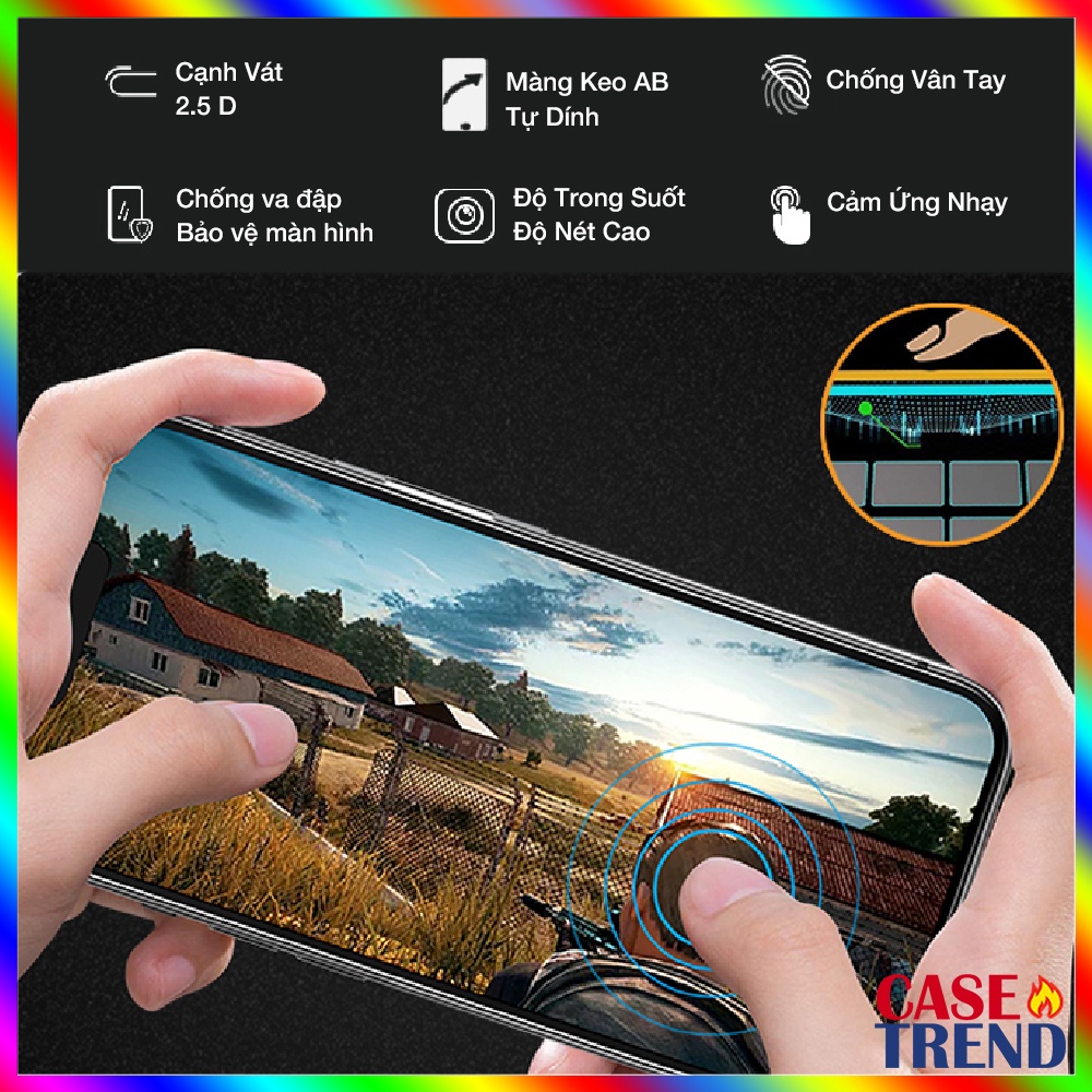 Cường Lực iPhone 11/12/13 Pro Max Full Màn Hình Tự Dán Siêu Dễ Trong Suốt Chống Bám Vân Tay 9H 2.5D