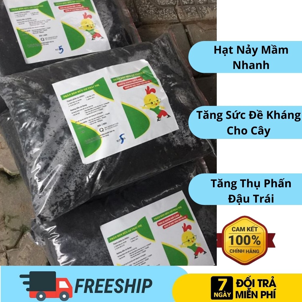 Phân Hữu Cơ PG201VS Vi Sinh, Phân Gà Ủ Hoai (1kg)
