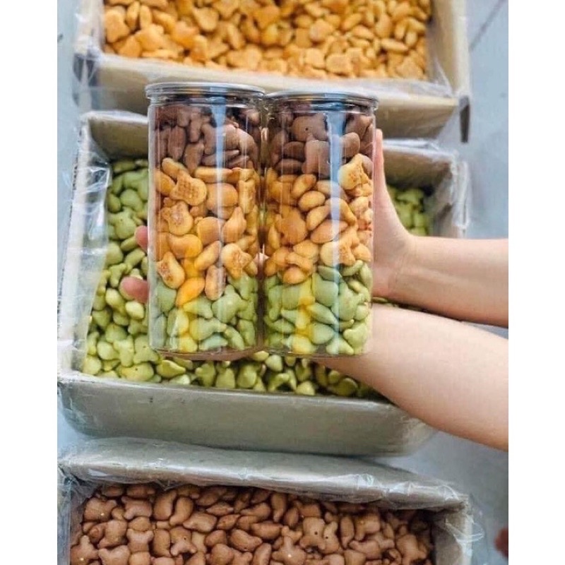 1 BÁNH GẤU TUỔI THƠ MIX 3 VỊ lon pet to 450gr | BigBuy360 - bigbuy360.vn