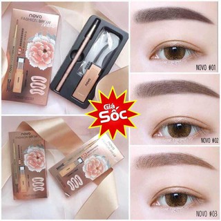 Bút Vẽ Chân Mày Ngang, Bộ Kẻ Mày Novo, Tặng Khung Kẻ Mày, Trợ Thủ Phái Đẹp Mẫu 36
