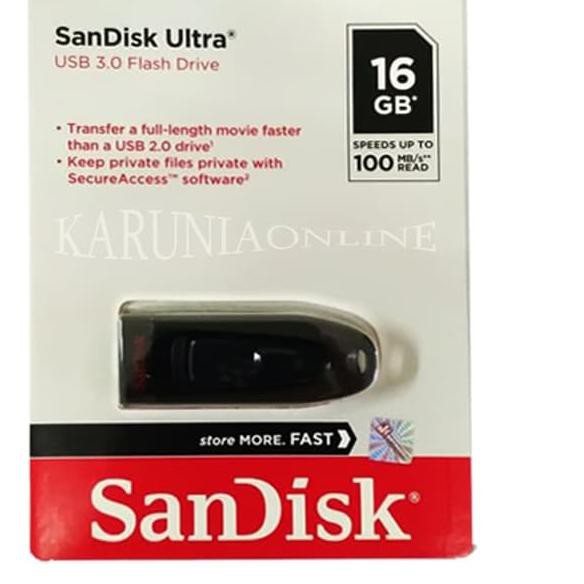 Usb Sandisk Ultra Flashdisk 3 Cz48 16gb Lên Đến 100mb / S