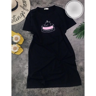 Váy Suông Tay Ngắn Form Rộng Chất Mềm Mát Dáng Dài In Hình Chú Ngựa Đáng Yêu Hot Trend  TTDS0384