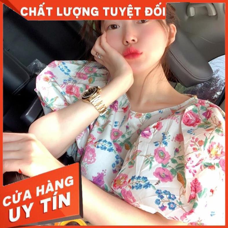 ÁO TAY PHỒNG HOA NHÍ BO CHUN KOREA CỰC XINH (ảnh thật) ྇