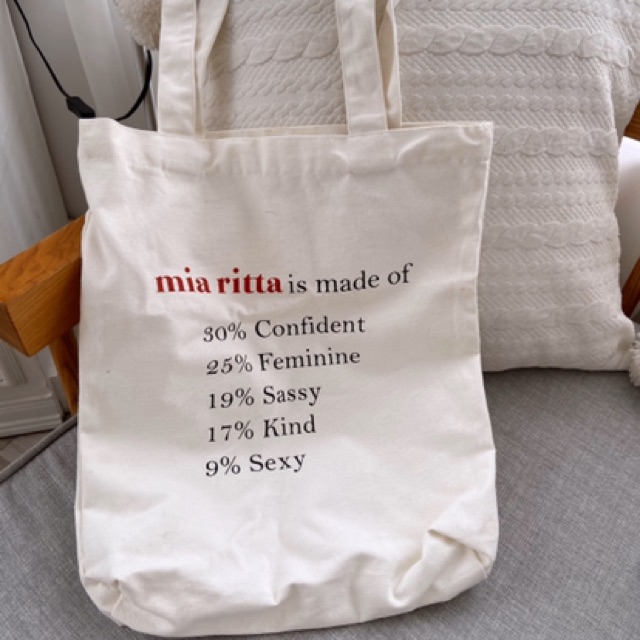 𝐌𝐈𝐀 𝐑𝐈𝐓𝐓𝐀TÚI TOTE VẢI CANVAS - Túi vải nữ miaritta T12