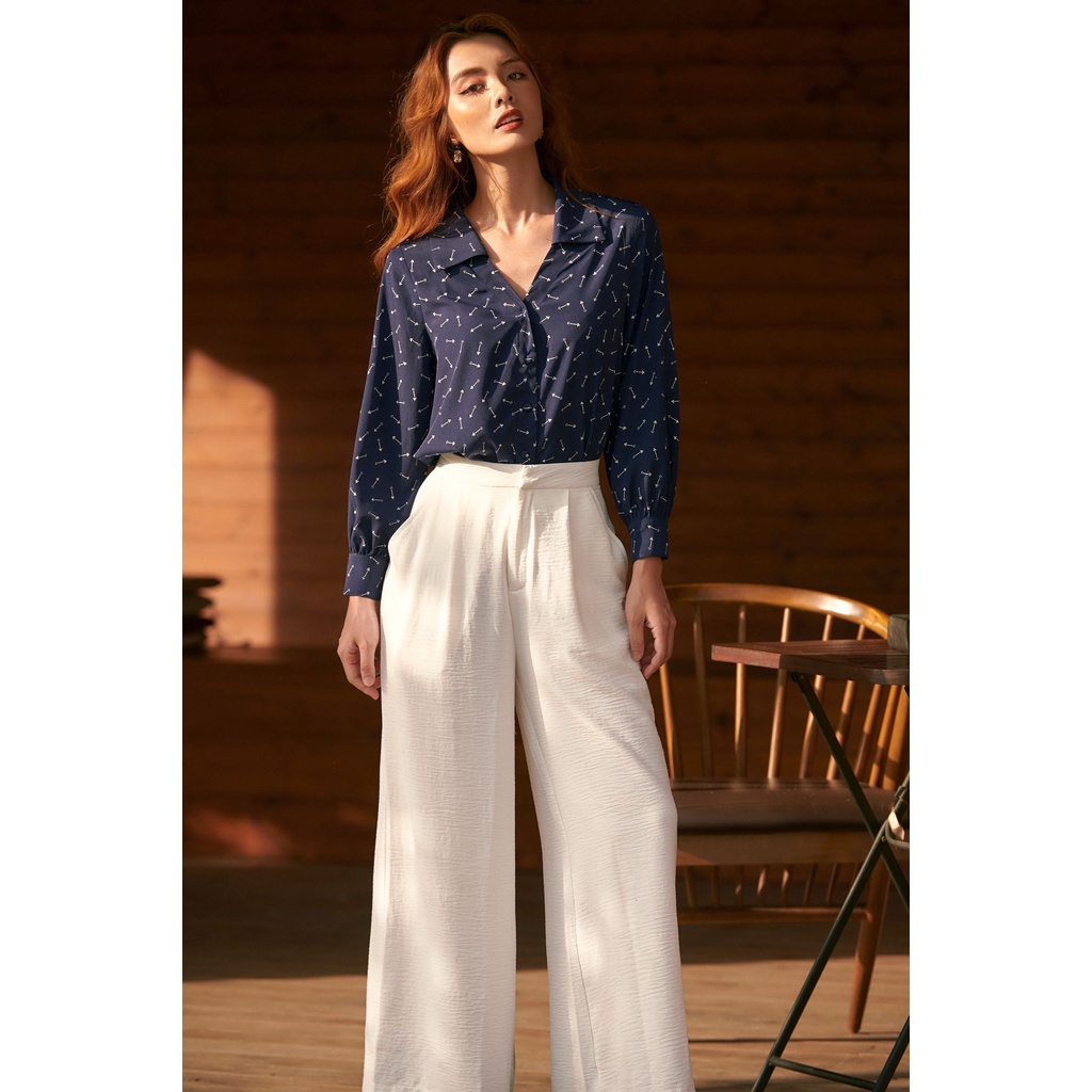 OLV - Quần Long Culotte in White