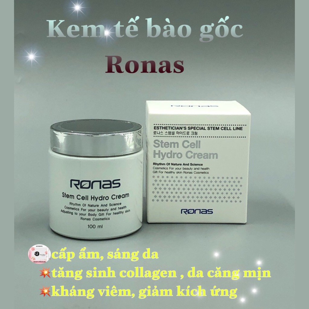 Kem Tế Bào Gốc RONAS Stem Cell Hydro Cream 100ml