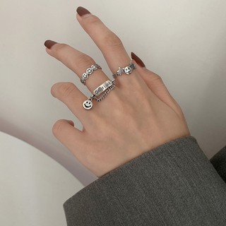 NHẪN THỜI TRANG NAM NỮ UNISEX PHONG CÁCH RETRO VINTAGE HOT TREND HÀN QUỐC, ÂU MỸ S295 - 1CARA
