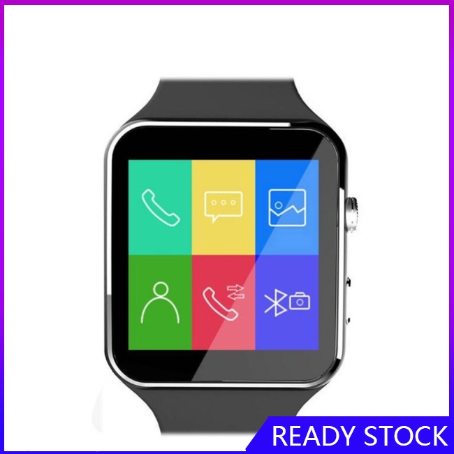 FL【COD Ready】X6 Bluetooth Waterproof Smart Watch Smartwatch Camera for ios Android Samsung