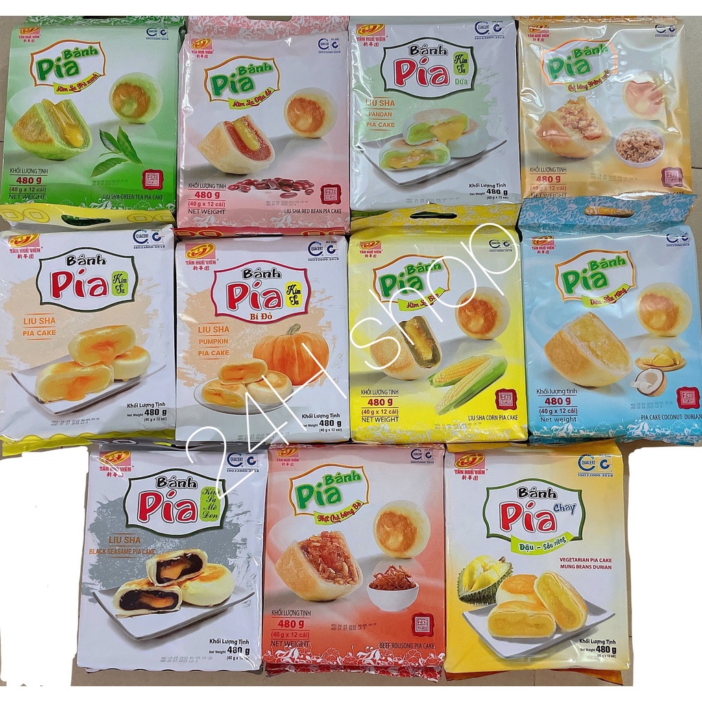 Bánh Bía Kim Sa Tân Huê Viên (hàng chuẩn)
