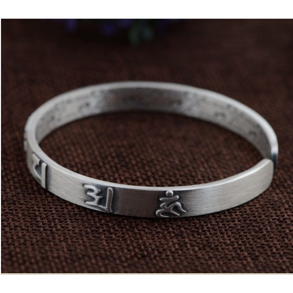 VÒNG TAY KHẮC THẦN CHÚ OM MANI PADME HUM - VT224