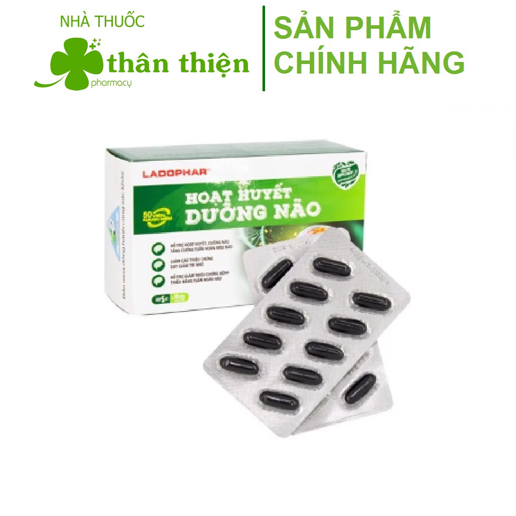 LADOHERBAL HOẠT HUYẾT DƯỠNG NÃO – Giúp tăng tuần hoàn máu não, giảm nguy cơ đột quỵ, tai biến