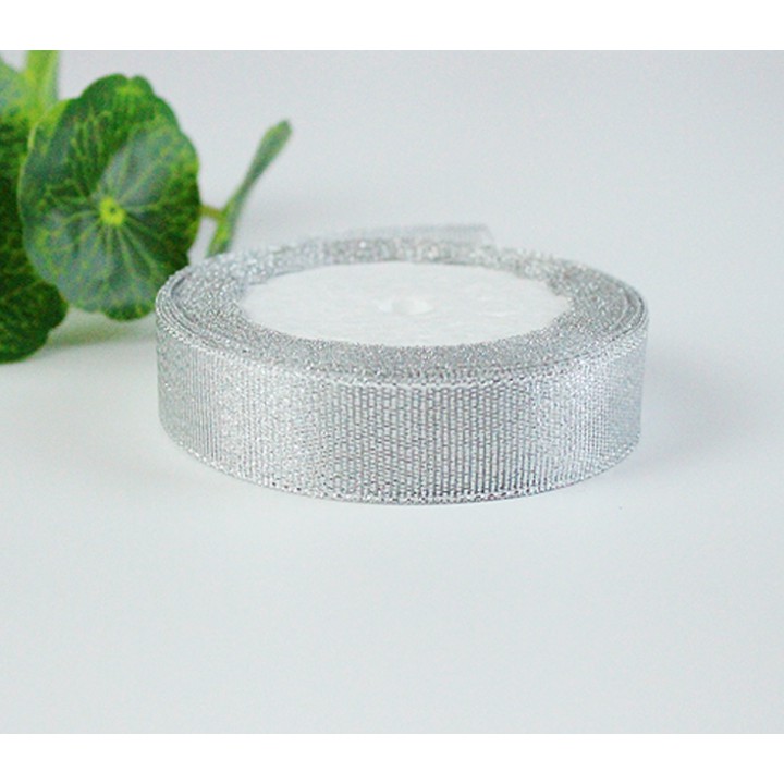 Set 10 cuộn ruy băng kim tuyến 2cm (22m/cuộn)