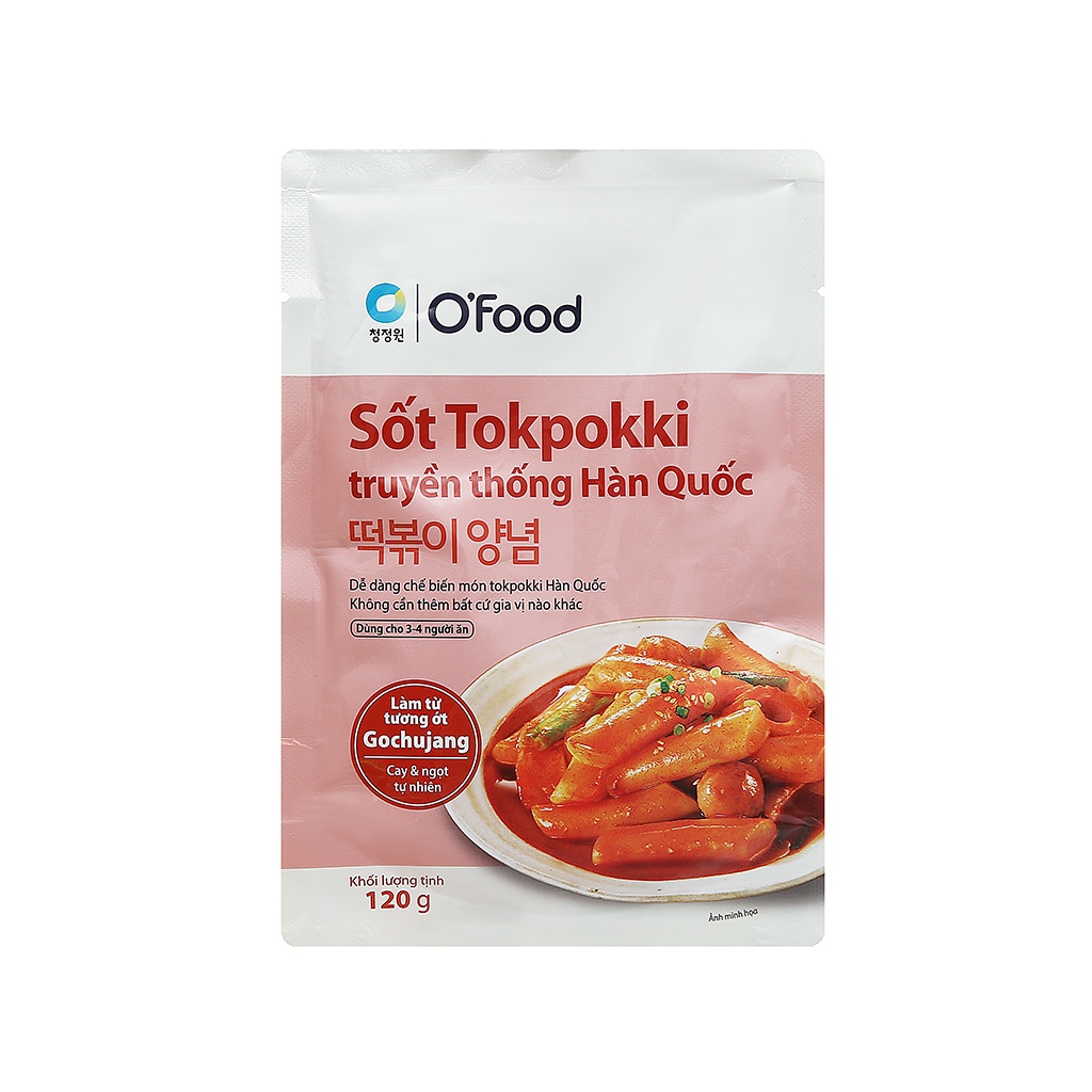Sốt nấu Tokbokki truyền thống Hàn Quốc O'food gói 120g